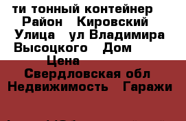 20 ти тонный контейнер  › Район ­ Кировский › Улица ­ ул.Владимира Высоцкого › Дом ­ 43 › Цена ­ 40 000 - Свердловская обл. Недвижимость » Гаражи   